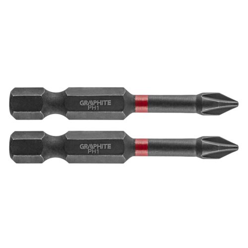 Graphite Torziós ütvecsavarozó bit PH1x50mm, 2db