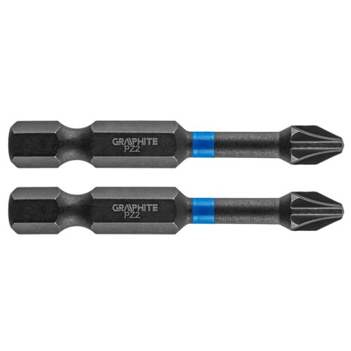 Graphite Torziós ütvecsavarozó bit PZ2x50mm, 2db