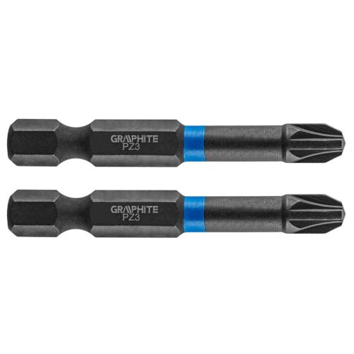 Graphite Torziós ütvecsavarozó bit PZ3x50mm, 2db