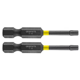 Graphite Torziós ütvecsavarozó bit Torx 15x50mm, 2db