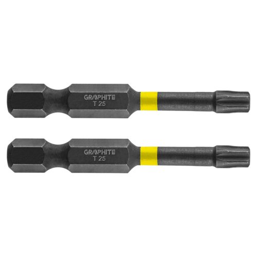 Graphite Torziós ütvecsavarozó bit Torx 25x50mm, 2db
