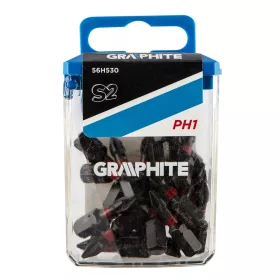 Graphite Torziós ütvecsavarozó bit PH1x25mm, 20db