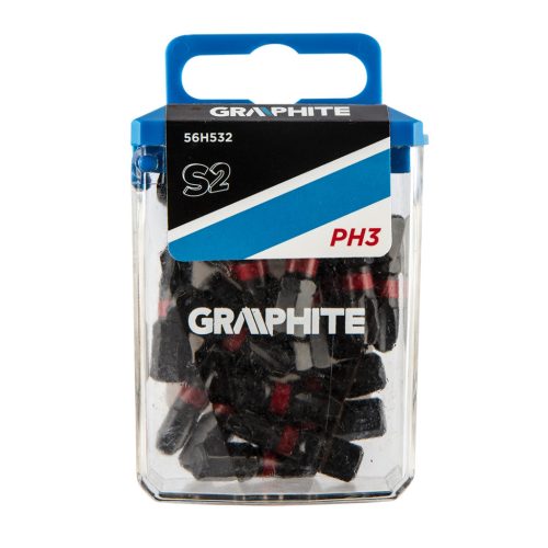 Graphite Torziós ütvecsavarozó bit PH3x25mm, 20db