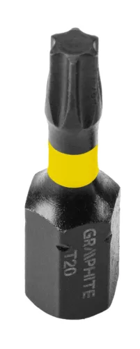 Graphite Torziós ütvecsavarozó bit Torx 20x25mm, 20db