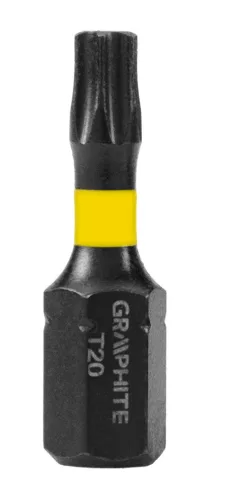 Graphite Torziós ütvecsavarozó bit Torx 20x25mm, 20db