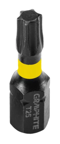 Graphite Torziós ütvecsavarozó bit Torx 25x25mm, 20db