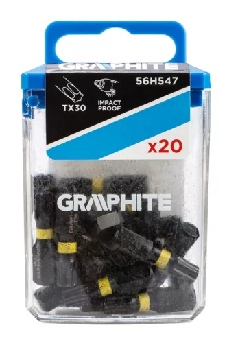 Graphite Torziós ütvecsavarozó bit Torx 30x25mm, 20db