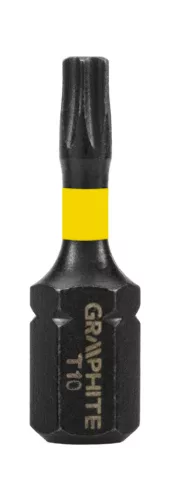 Graphite Torziós ütvecsavarozó bit Torx 10x25mm, 20db
