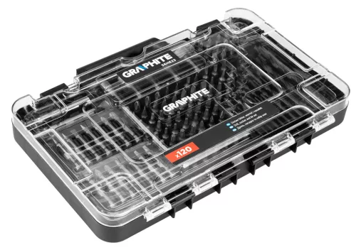 Graphite Fúró-csavarbehajtó készlet, 120db