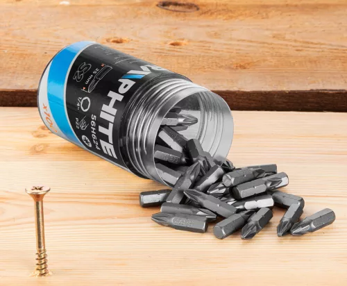 Graphite Csavarhúzó bitkészlet PZ2, 25mm, 100db