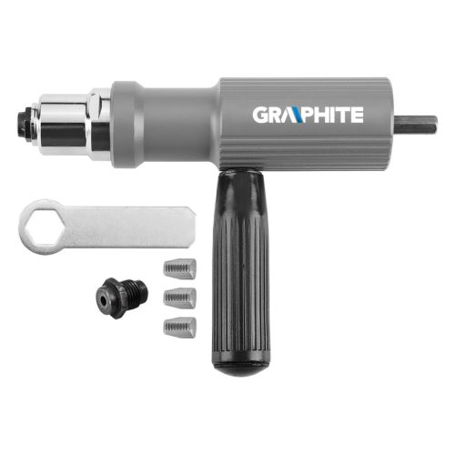 Graphite Popszegecshúzó adapter, fúrógépekhez