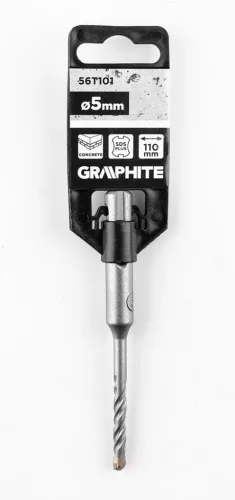 Graphite Betonfúró SDS PLUS, 2 élű, dupla spirálos, 5x110mm