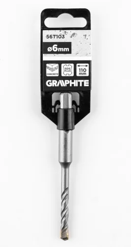 Graphite Betonfúró SDS PLUS, 2 élű, dupla spirálos, 6x110mm