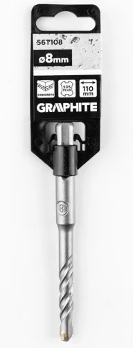 Graphite Betonfúró SDS PLUS, 2 élű, dupla spirálos, 8x110mm