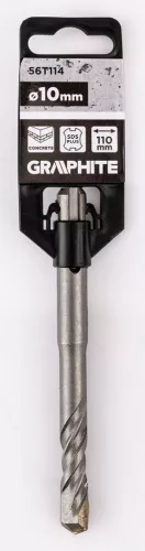 Graphite Betonfúró SDS PLUS, 2 élű, dupla spirálos, 10x110mm