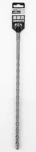 Graphite Betonfúró SDS PLUS, 2 élű, dupla spirálos, 10x350mm