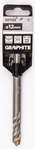 Graphite Betonfúró SDS PLUS, 2 élű, dupla spirálos, 12x110mm