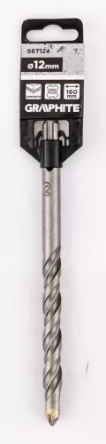 Graphite Betonfúró SDS PLUS, 2 élű, dupla spirálos, 12x160mm
