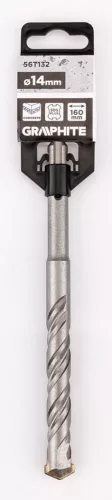 Graphite Betonfúró SDS PLUS, 2 élű, dupla spirálos, 14x160mm