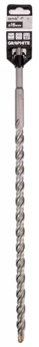 Graphite Betonfúró SDS PLUS, 2 élű, dupla spirálos, 16x410mm