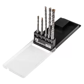   Graphite Betonfúró készlet, SDS PLUS, 2 élű, dupla spirálos, 5-10mm 5db-os