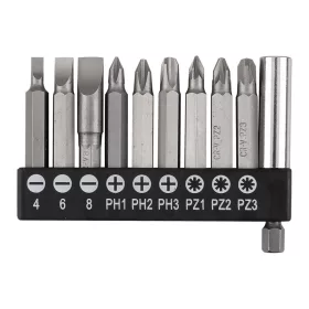 Graphite Csavarhúzó bitkészlet mágneses szárral 50mm
