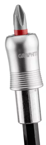 Graphite Csavarhúzó bitkészlet 25mm, mágneses szárral műanyag tokban