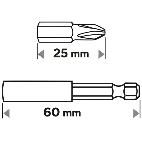 Graphite Csavarhúzó bitkészlet mágneses szárral