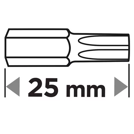 Graphite Csavarhúzó bitkészlet mágneses szárral, Torx 10-40