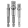 Graphite Adapterkészlet csavarbehajtókhoz, 1/4"-os szár, 1/4", 3/8", 1/2"