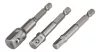 Graphite Adapterkészlet csavarbehajtókhoz, 1/4"-os szár, 1/4", 3/8", 1/2"