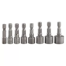   Graphite Csavarbehajtó készlet, hatlapfejű csavarokhoz, 1/4"-os szárral, 5-13mm