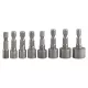 Graphite Csavarbehajtó készlet, hatlapfejű csavarokhoz, 1/4"-os szárral, 5-13mm
