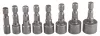 Graphite Csavarbehajtó készlet, hatlapfejű csavarokhoz, 1/4"-os szárral, 5-13mm
