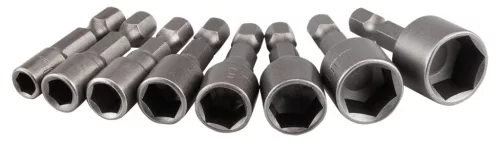 Graphite Csavarbehajtó készlet, hatlapfejű csavarokhoz, 1/4"-os szárral, 5-13mm