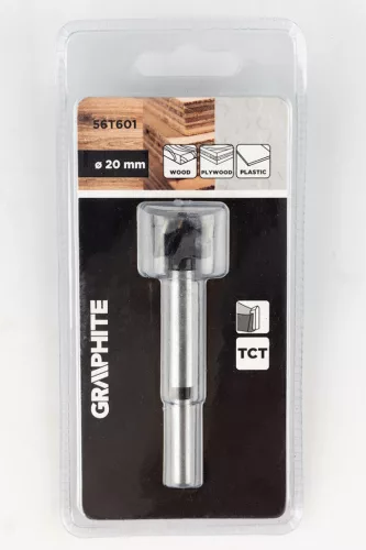 Graphite Fenékfúró, pántfúró, keményfém betétes, 20mm