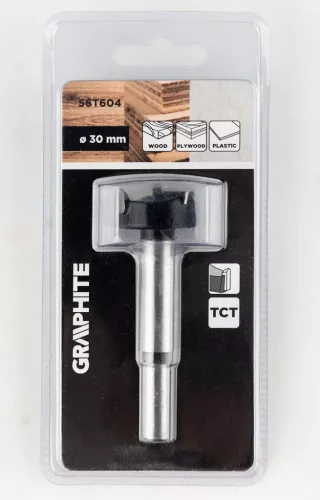 Graphite Fenékfúró, pántfúró, keményfém betétes, 30mm