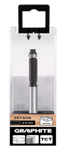 Graphite Felsőmaró kés, szintbemaró, 8x19mm, 8mm szárral