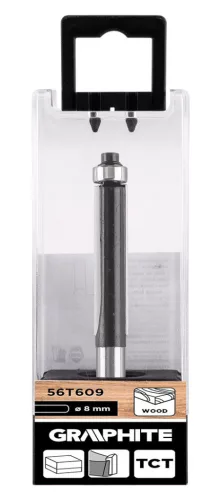 Graphite Felsőmaró kés, szintbemaró, 9.5x38mm, 8mm szárral