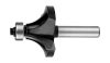 Graphite Felsőmaró kés, kerekítő, 38.1x19mm, 8mm szárral