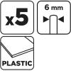 Graphite Csapos csiszolókő készlet, 6mm-es szár