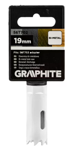 Graphite Körkivágó, Bi-Metal, 19mm