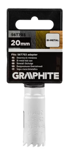 Graphite Körkivágó, Bi-Metal, 20mm