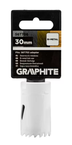 Graphite Körkivágó, Bi-Metal, 30mm