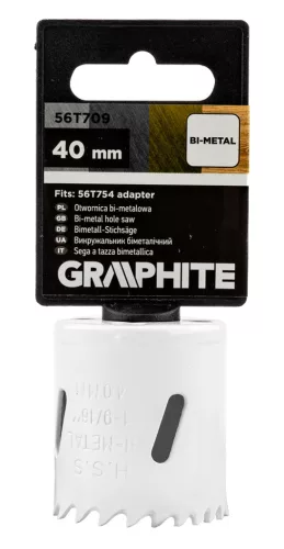 Graphite Körkivágó, Bi-Metal, 40mm