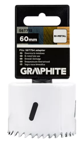 Graphite Körkivágó, Bi-Metal, 60mm