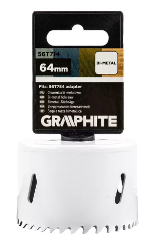 Graphite Körkivágó, Bi-Metal, 64mm