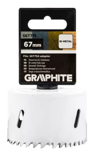 Graphite Körkivágó, Bi-Metal, 67mm