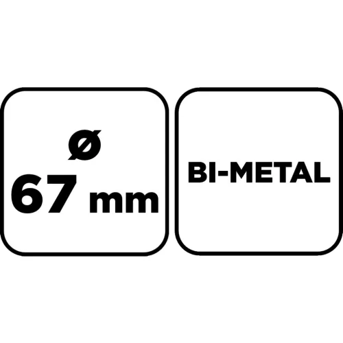 Graphite Körkivágó, Bi-Metal, 67mm