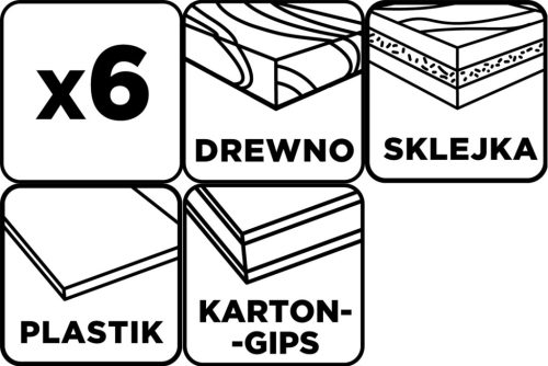 Graphite Körkivágó készlet, bi-metal, 32-54mm, 6db